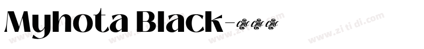 Myhota Black字体转换